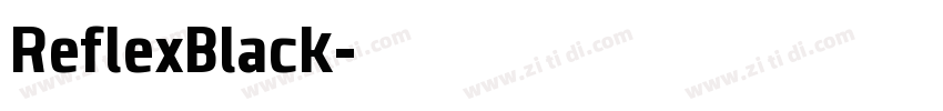 ReflexBlack字体转换