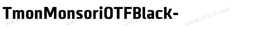 TmonMonsoriOTFBlack字体转换