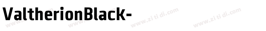 ValtherionBlack字体转换