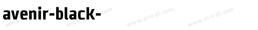 avenir-black字体转换