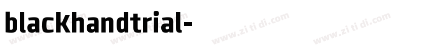 blackhandtrial字体转换