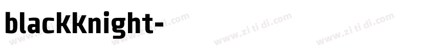 blackknight字体转换