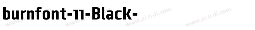 burnfont-11-Black字体转换