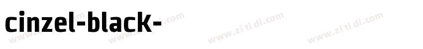 cinzel-black字体转换