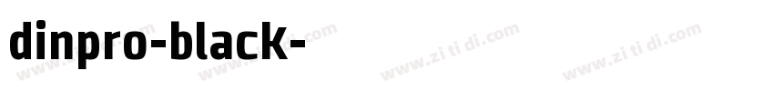 dinpro-black字体转换