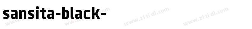 sansita-black字体转换