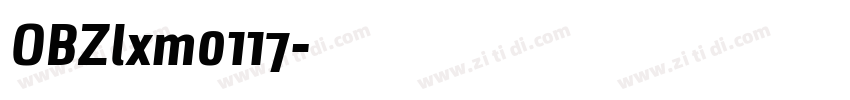 OBZlxm0117字体转换