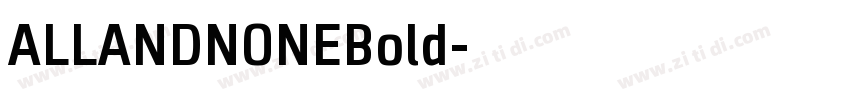 ALLANDNONEBold字体转换