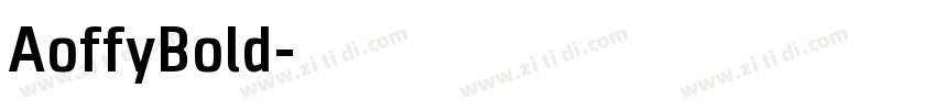 AoffyBold字体转换