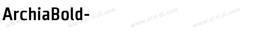 ArchiaBold字体转换
