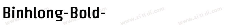 Binhlong-Bold字体转换