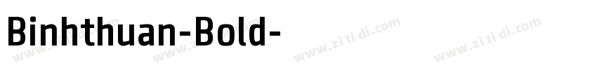Binhthuan-Bold字体转换