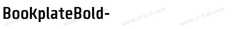BookplateBold字体转换