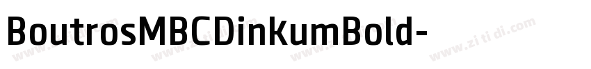 BoutrosMBCDinkumBold字体转换