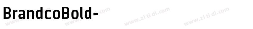 BrandcoBold字体转换