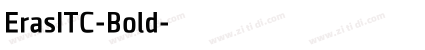 ErasITC-Bold字体转换