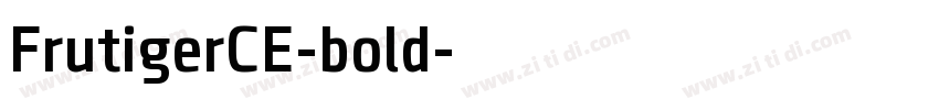 FrutigerCE-bold字体转换