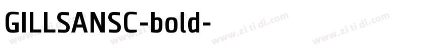 GILLSANSC-bold字体转换