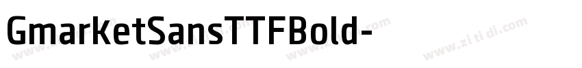 GmarketSansTTFBold字体转换