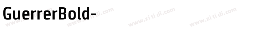 GuerrerBold字体转换