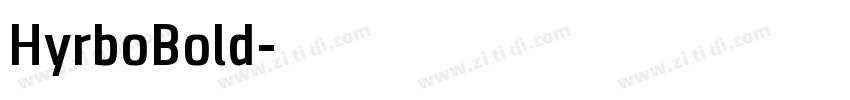 HyrboBold字体转换