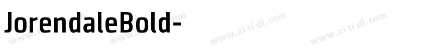 JorendaleBold字体转换