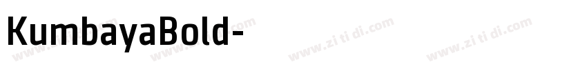 KumbayaBold字体转换
