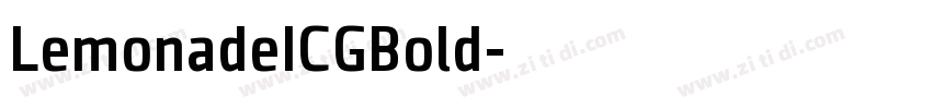 LemonadeICGBold字体转换