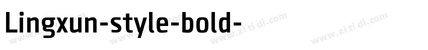 Lingxun-style-bold字体转换