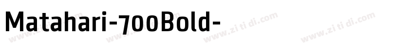 Matahari-700Bold字体转换