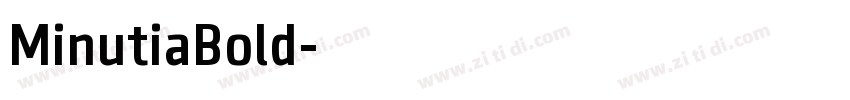 MinutiaBold字体转换