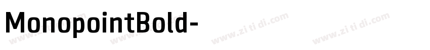 MonopointBold字体转换