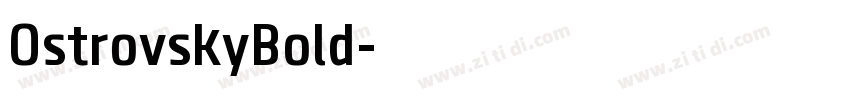 OstrovskyBold字体转换