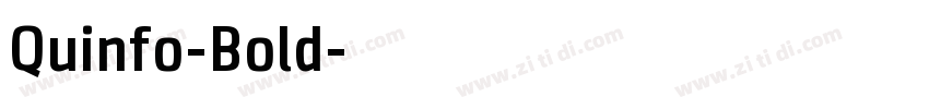 Quinfo-Bold字体转换
