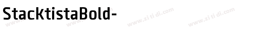 StacktistaBold字体转换