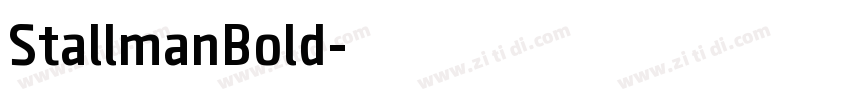 StallmanBold字体转换