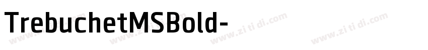 TrebuchetMSBold字体转换