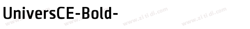 UniversCE-Bold字体转换