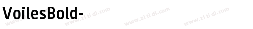 VoilesBold字体转换