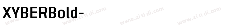 XYBERBold字体转换