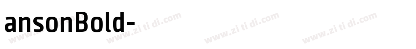ansonBold字体转换