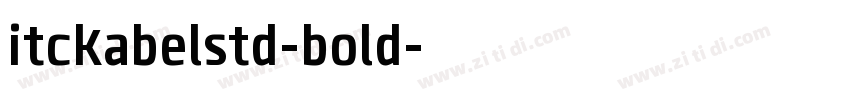 itckabelstd-bold字体转换
