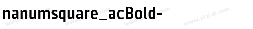 nanumsquare_acBold字体转换