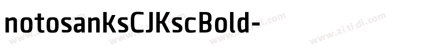 notosanksCJKscBold字体转换