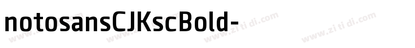 notosansCJKscBold字体转换