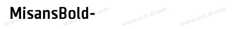 小米MisansBold字体转换