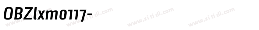 OBZlxm0117字体转换