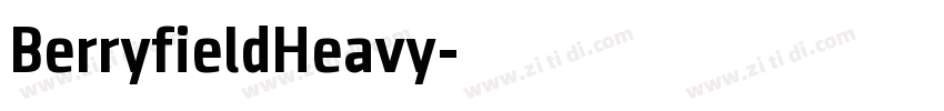 BerryfieldHeavy字体转换