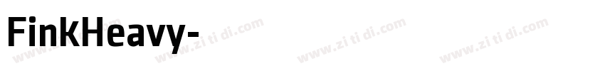 FinkHeavy字体转换