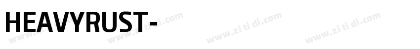 HEAVYRUST字体转换